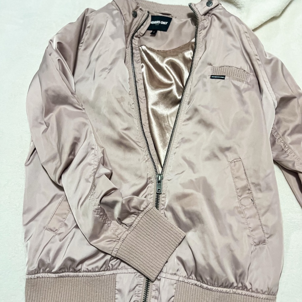Members Only Blush Bomber Jacket